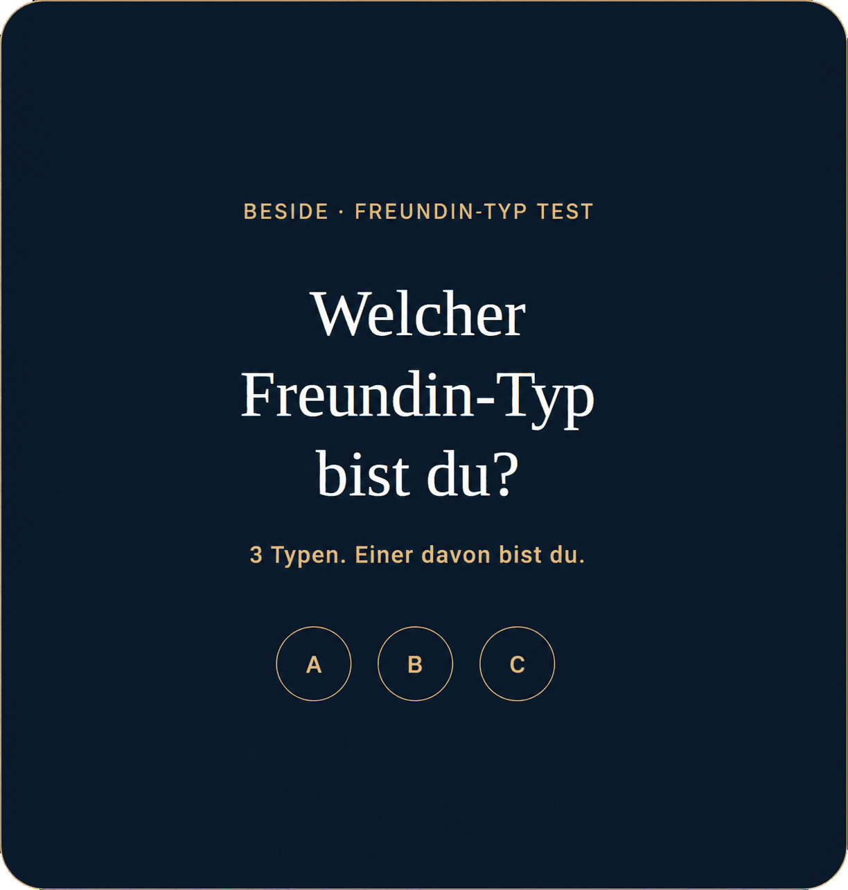 Freundin Typ Test Anmeldung