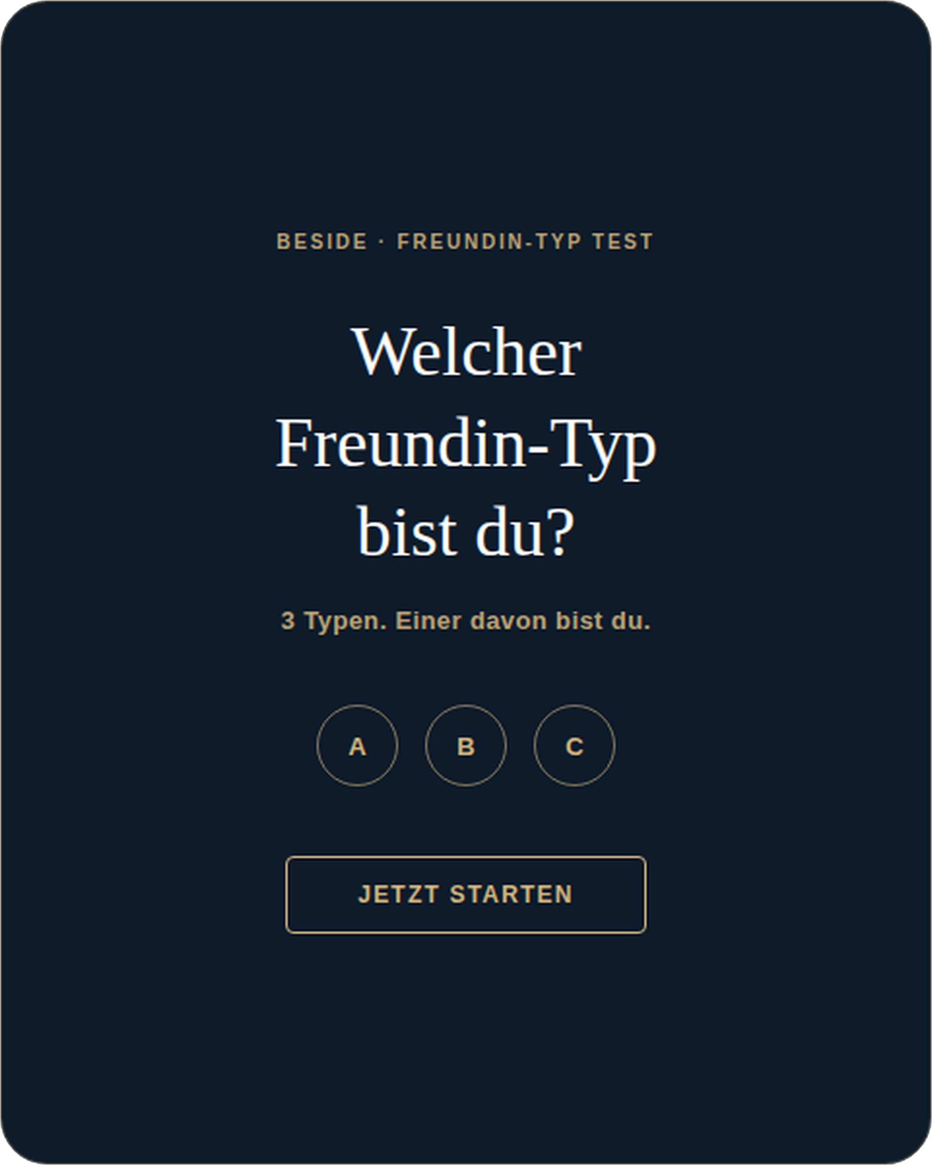 Freundin Typ Test Anmeldung